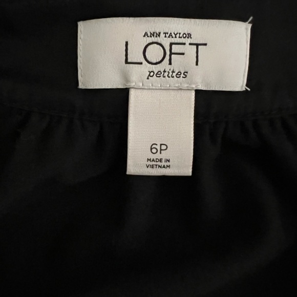 Ann Taylor Loft Black Dress with Ruffles - Picture 5 of 6